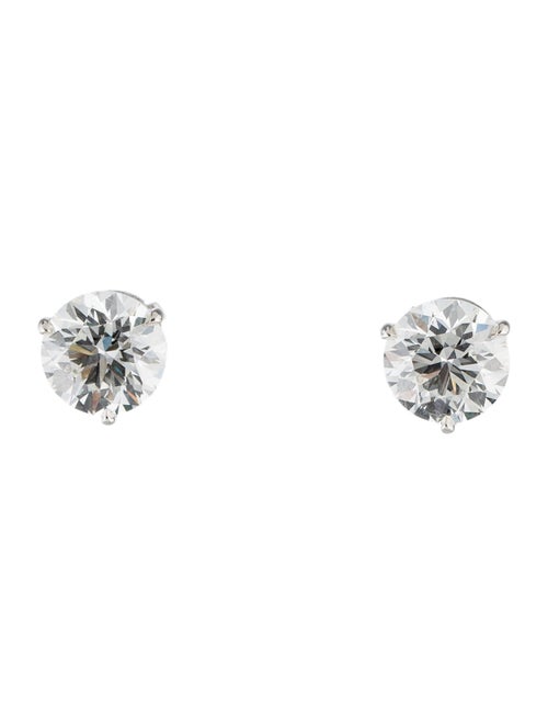 Tiffany & Co. Platinum 6.39ctw Diamond Solitaire Stud Earrings