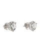 Tiffany & Co. Platinum 6.39ctw Diamond Solitaire Stud Earrings