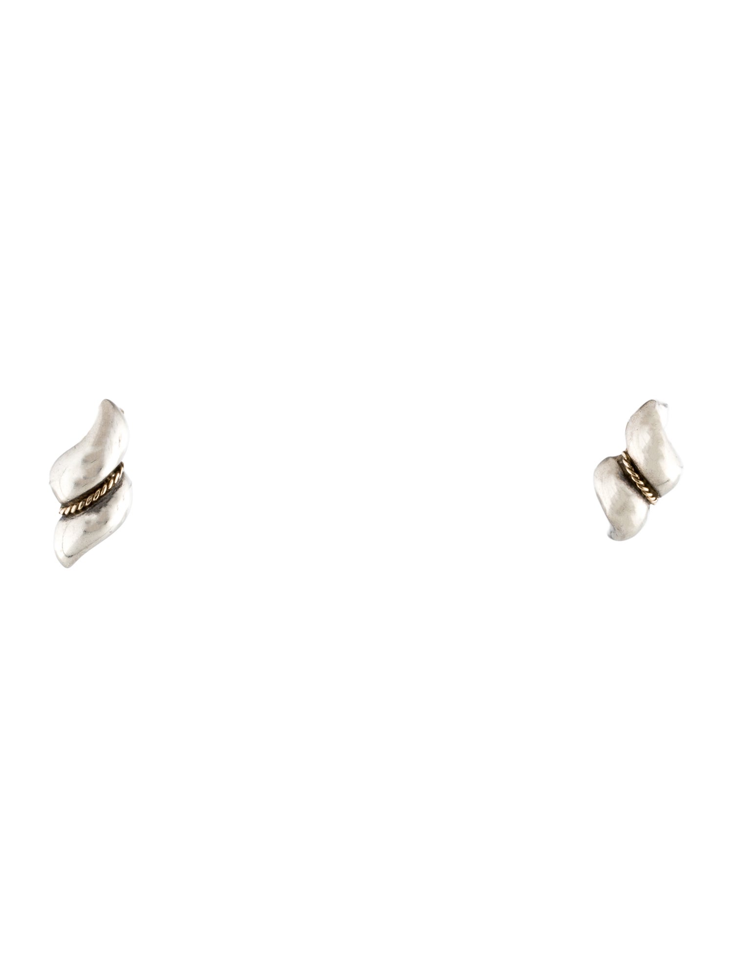 Tiffany & Co. Vintage Two-Tone Stud Earrings