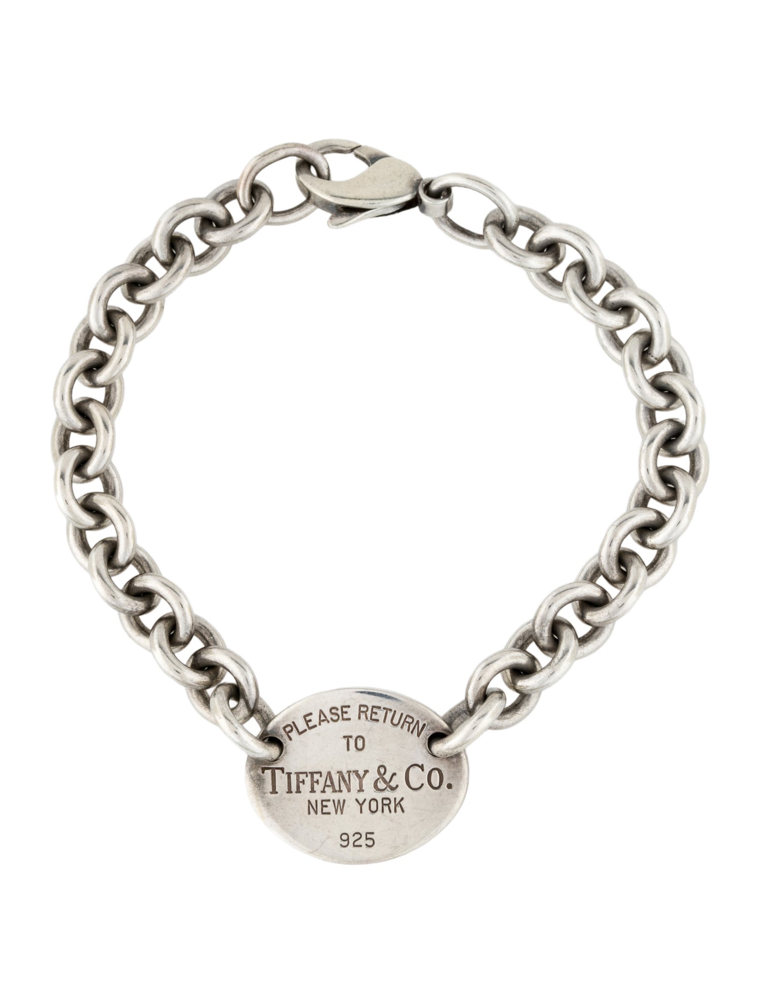Tiffany & Co. Oval Tag Bracelet