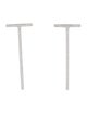 Tiffany & Co. 18K Diamond T Bar Drop Earrings
