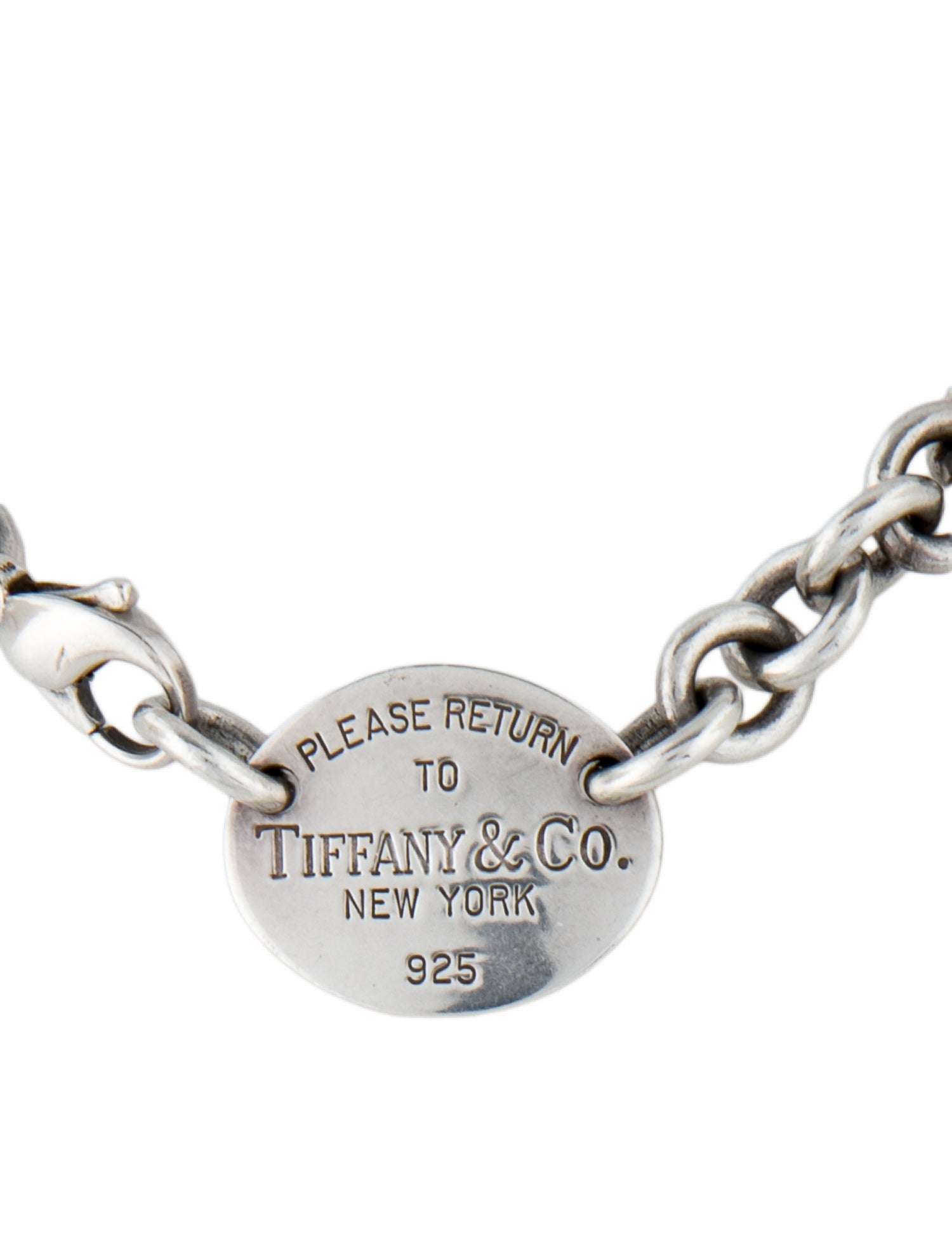 Tiffany & Co. Oval Tag Necklace