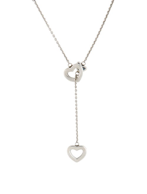 Tiffany & Co. Heart Lavalier Station Necklace