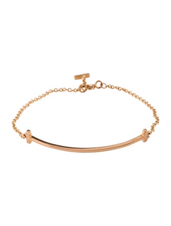 Tiffany & Co. 18K T Smile Link Bracelet