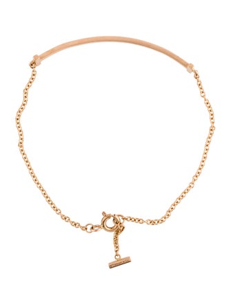 Tiffany & Co. 18K T Smile Link Bracelet