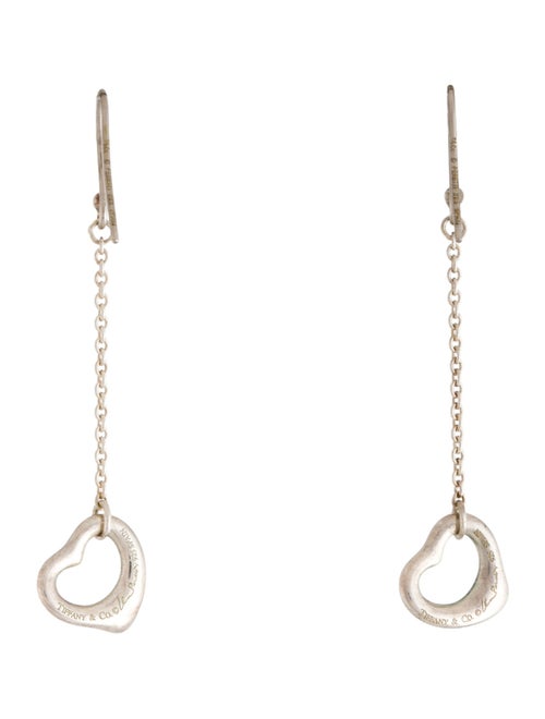 Tiffany & Co. Open Heart Drop Earrings