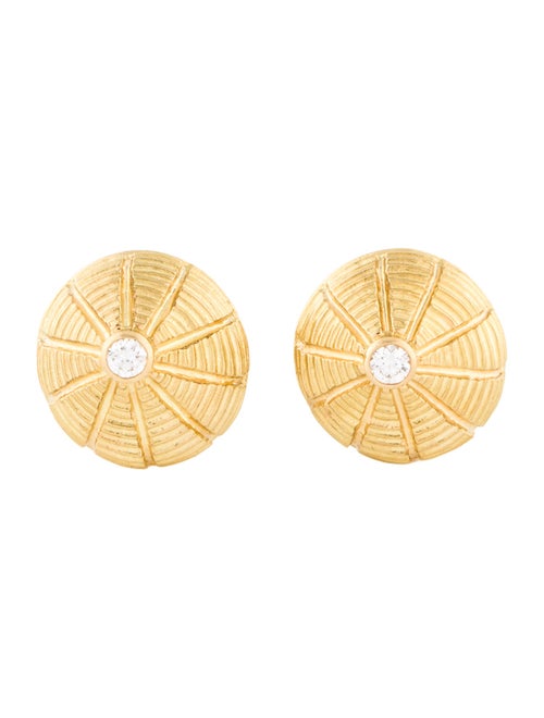 Tiffany & Co. 18K Diamond Schlumberger Taj Mahal Cufflinks