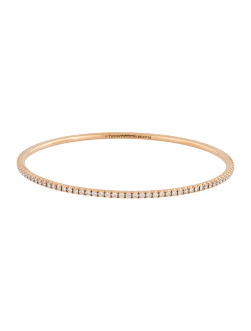 Tiffany & Co. 18K Diamond Metro Bangle Bracelet