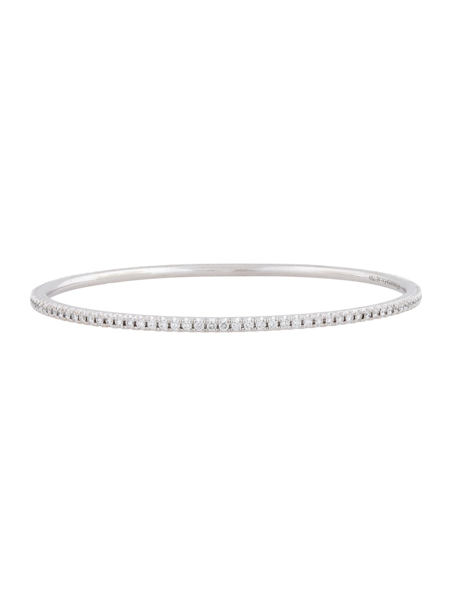 Tiffany & Co. 18K Diamond Bangle Bracelet