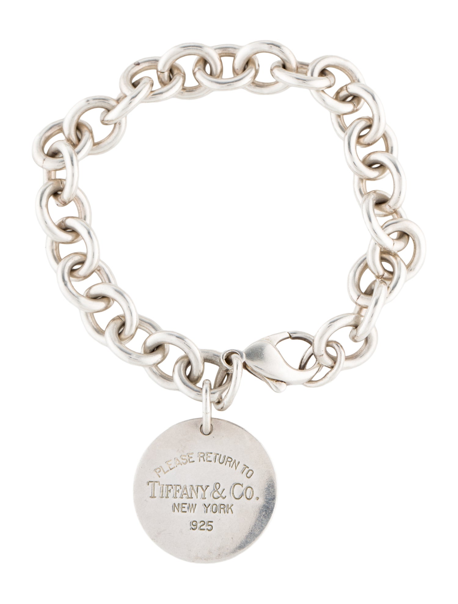 Tiffany & Co. Circle Tag Charm Bracelet