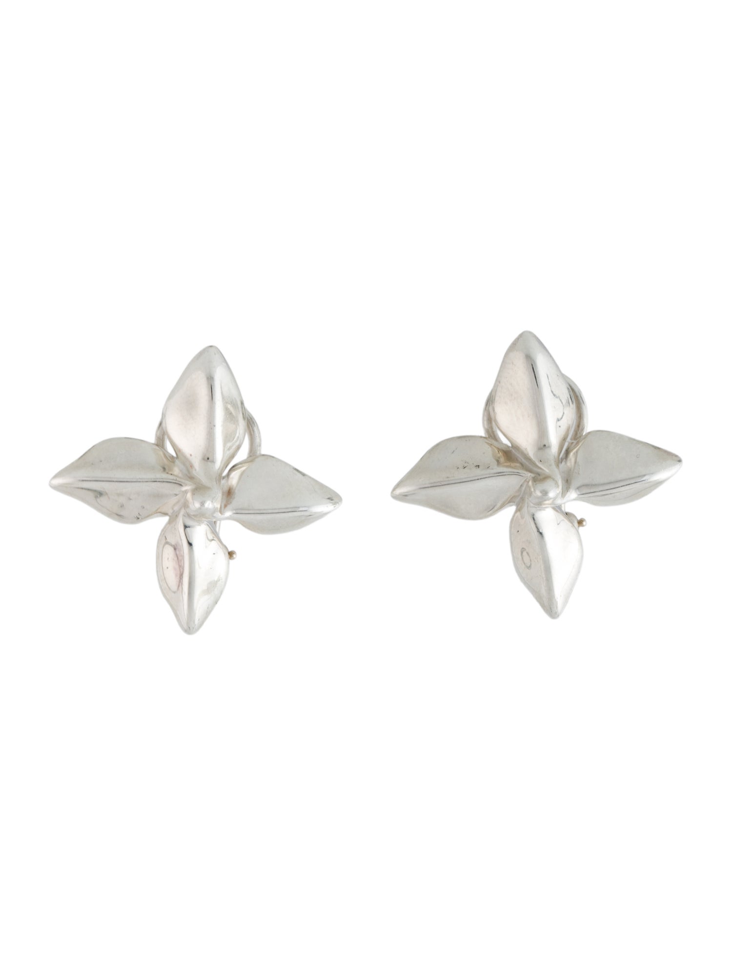 Tiffany & Co. Plumeria Poinsettia Earclip Earrings