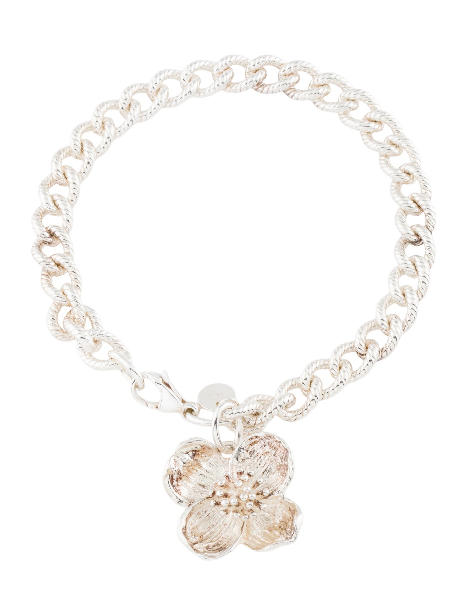 Tiffany & Co. Dogwood Flower Charm Bracelet
