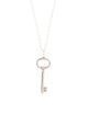Tiffany & Co. Large Oval Key Pendant Necklace