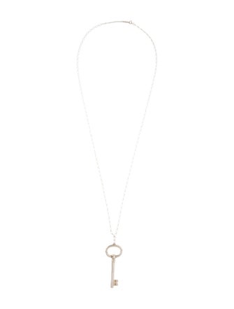 Tiffany & Co. Large Oval Key Pendant Necklace