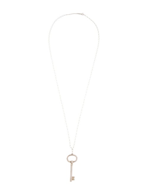 Tiffany & Co. Large Oval Key Pendant Necklace