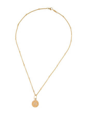 Tiffany & Co. 18K 1837 Diamond Circle Pendant Necklace