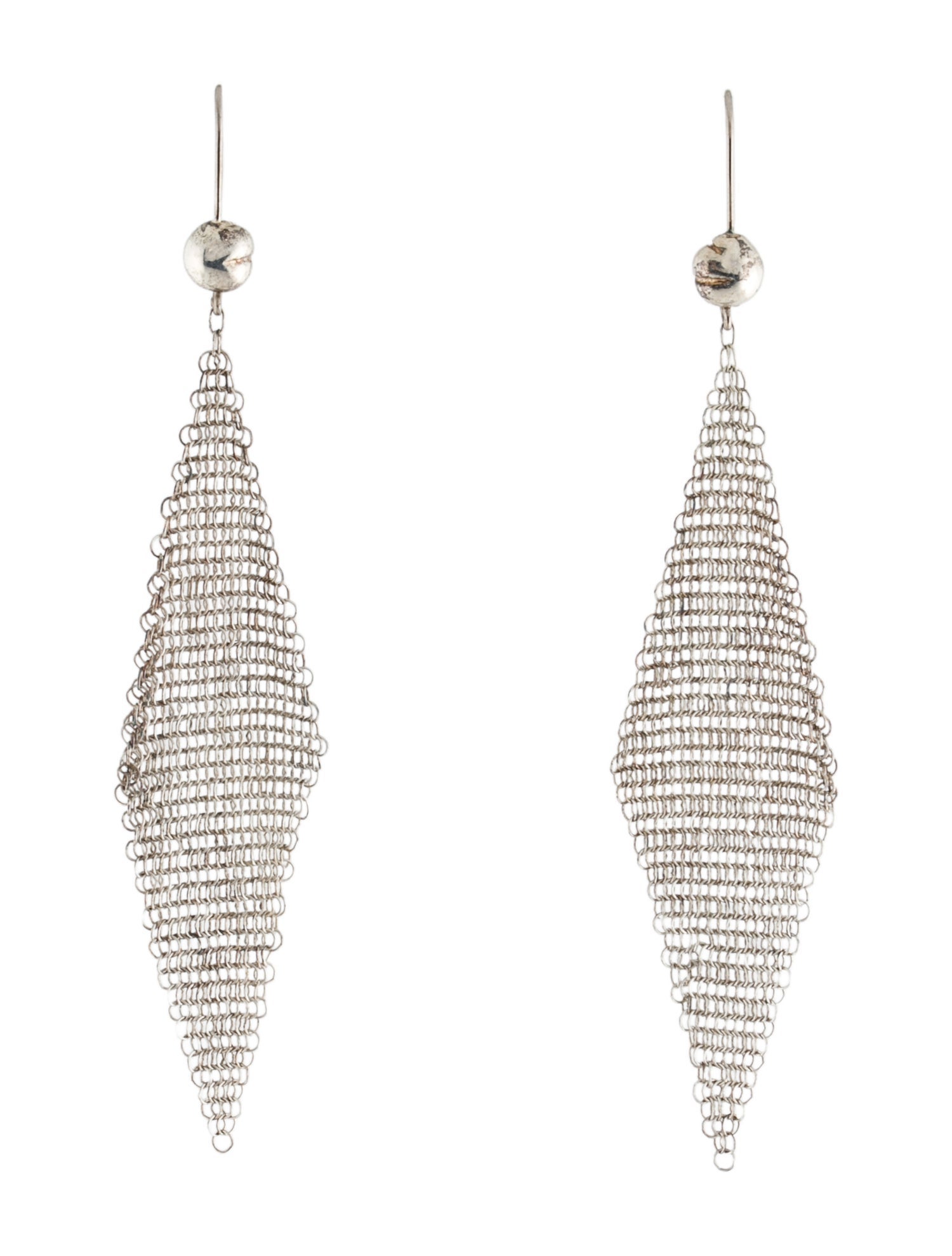 Tiffany & Co. Vintage Mesh Drop Earrings