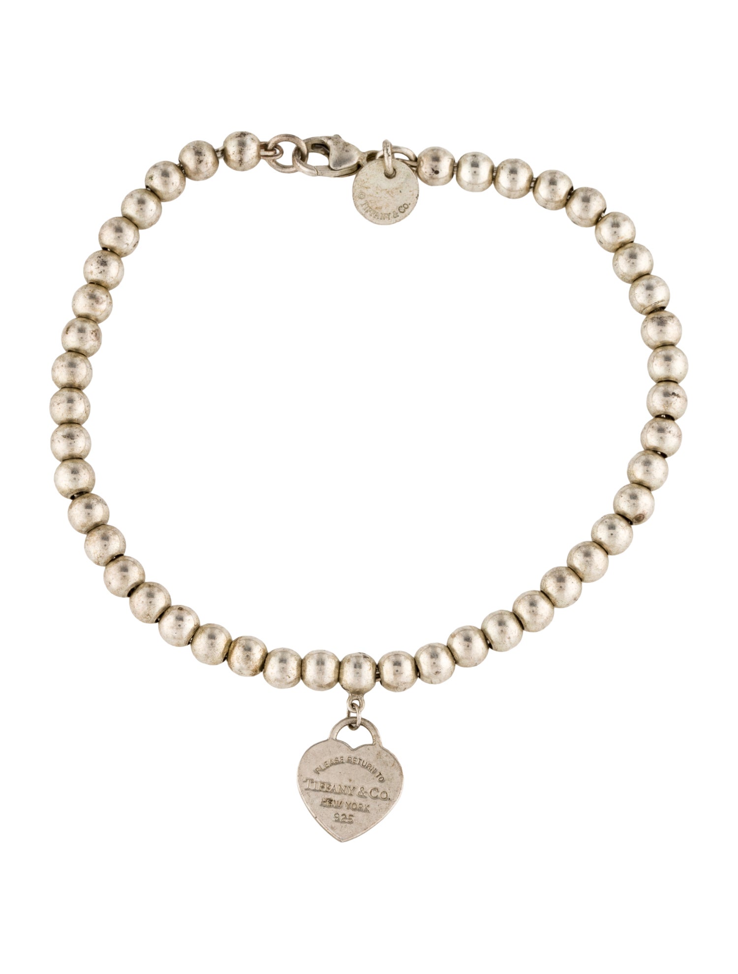 Tiffany & Co. Heart Tag Bead Bracelet