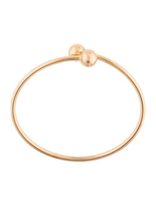Tiffany & Co. 18K Ball Bypass Bracelet