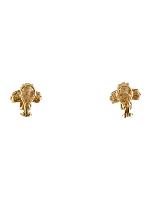 Tiffany & Co. 18K Diamond X Earclips