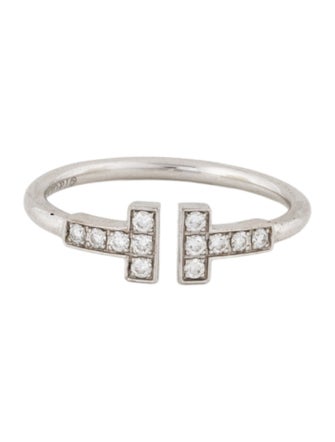 Tiffany & Co. 18K Diamond Wire Ring