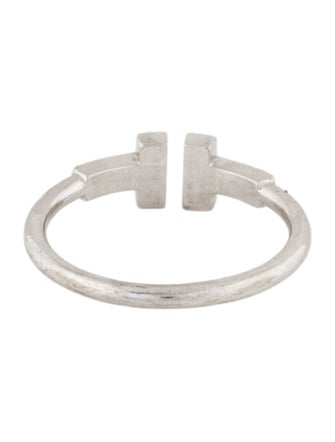 Tiffany & Co. 18K Diamond Wire Ring