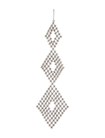 Tiffany & Co. 18K Beaded Mesh Drop Single Earring