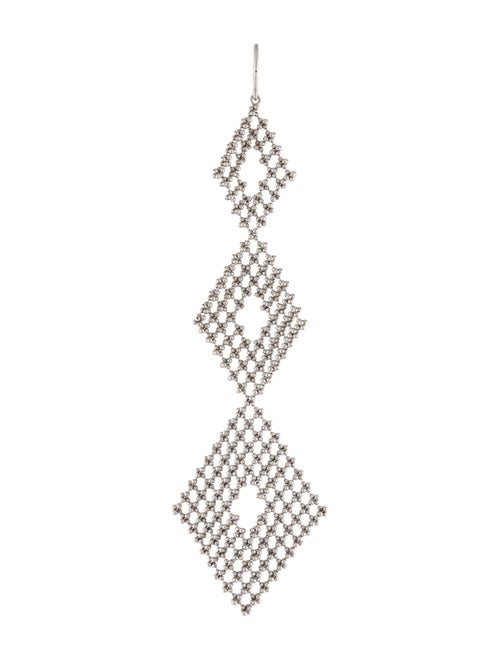 Tiffany & Co. 18K Beaded Mesh Drop Single Earring