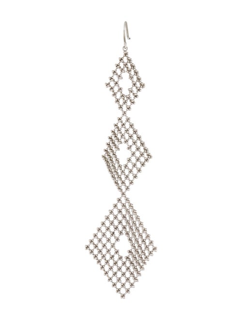 Tiffany & Co. 18K Beaded Mesh Drop Single Earring