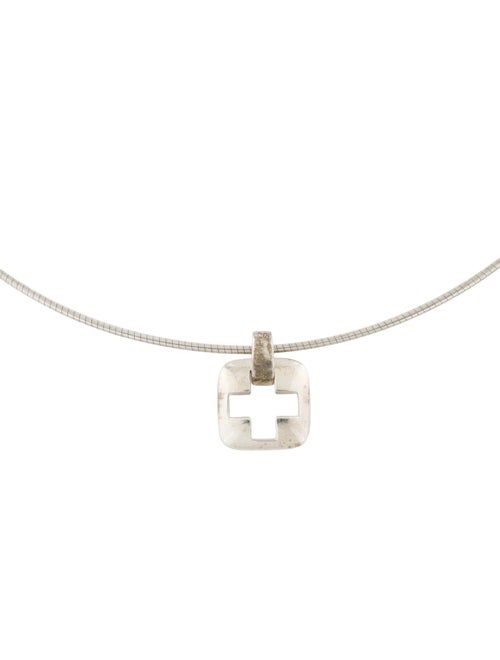 Tiffany & Co. Cross Cutout Pendant Necklace
