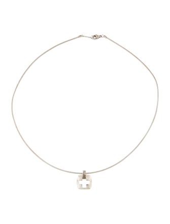 Tiffany & Co. Cross Cutout Pendant Necklace