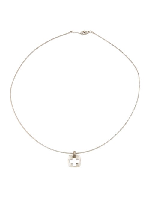 Tiffany & Co. Cross Cutout Pendant Necklace