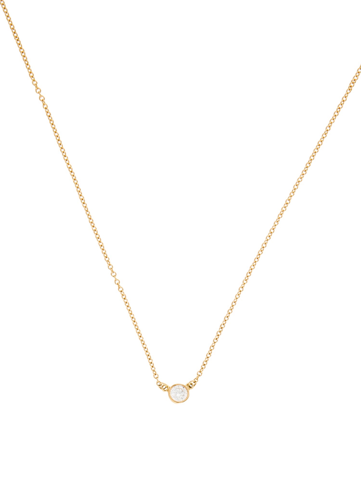 Tiffany & Co. 18K Diamonds by the Yard® Single Pendant Necklace