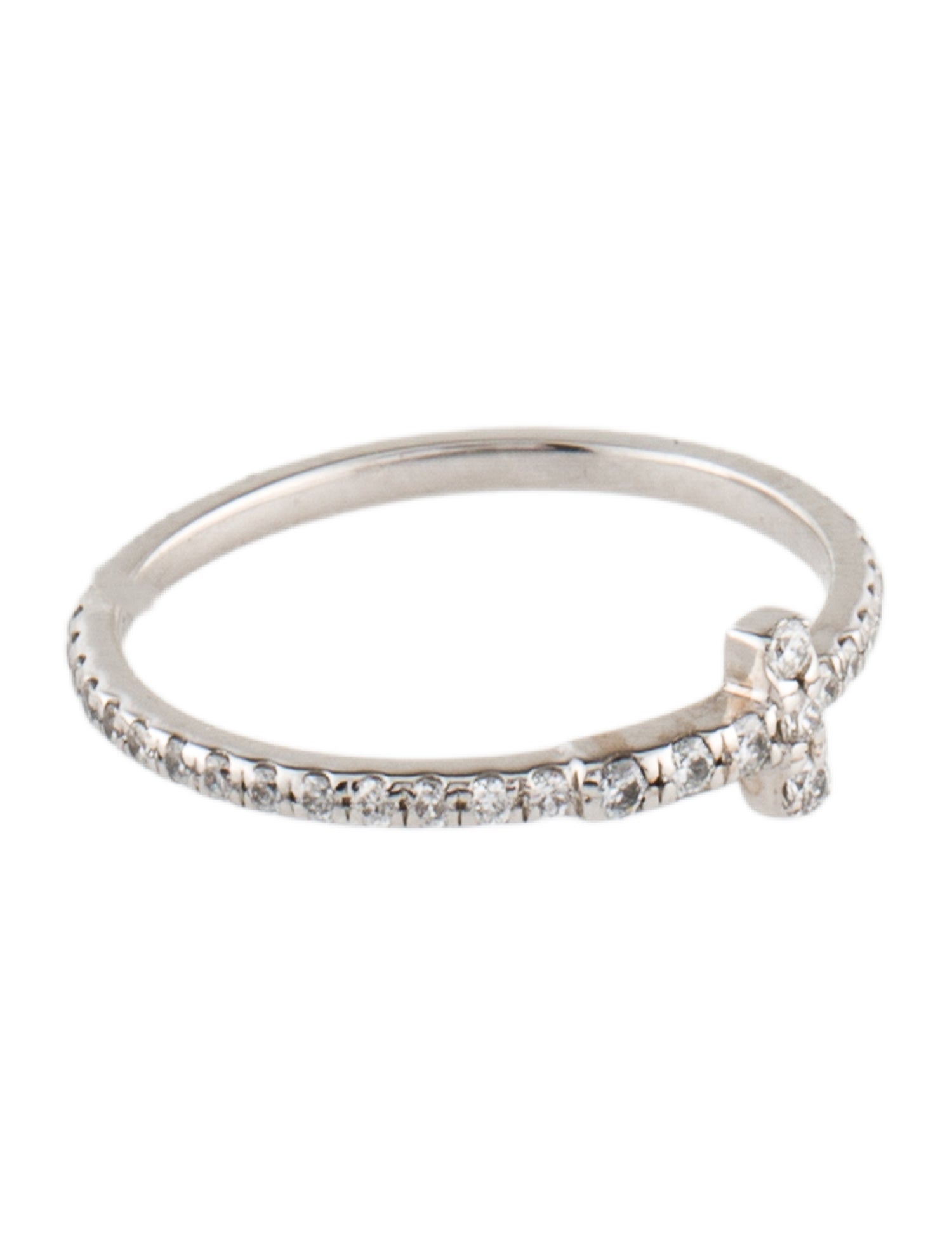 Tiffany & Co. 18K Diamond T Wire Band