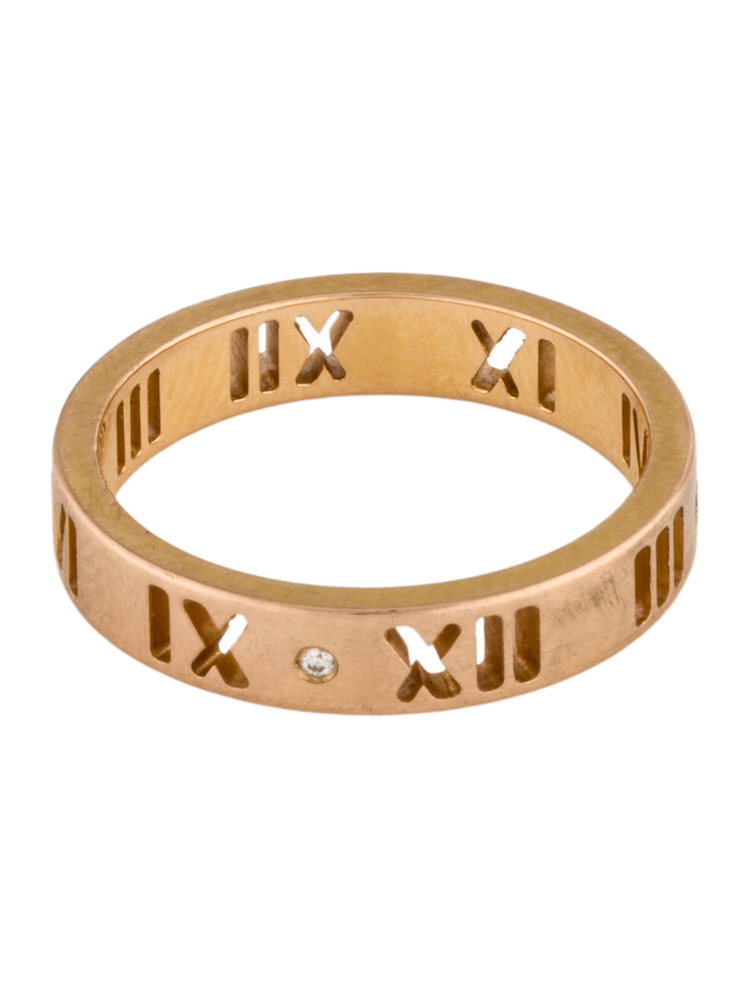 Tiffany & Co. 18K Diamond Atlas Pierced Band