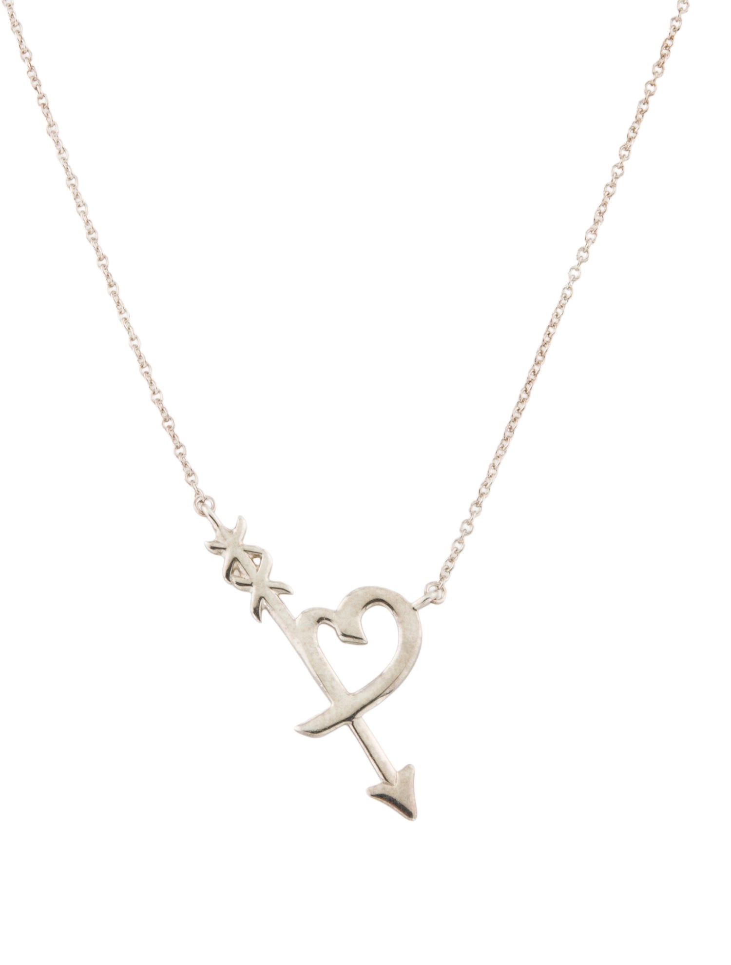 Tiffany & Co. Heart & Arrow Pendant Necklace