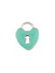 Tiffany & Co. Enamel Heart Lock Charm Pendant