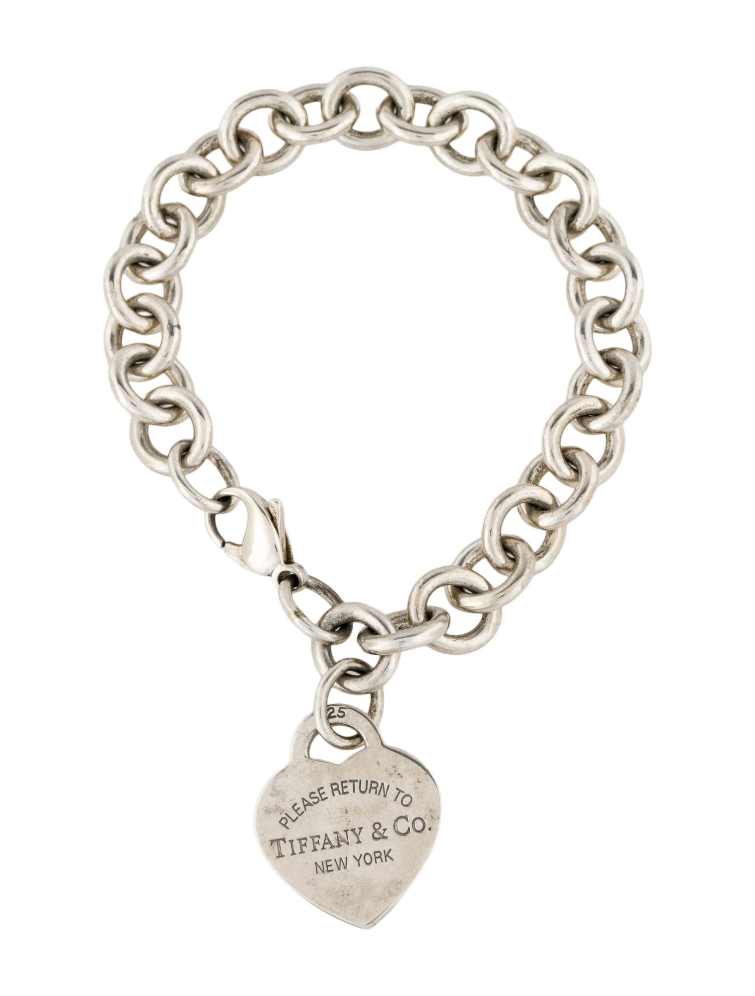 Tiffany & Co. Heart Tag Charm Bracelet