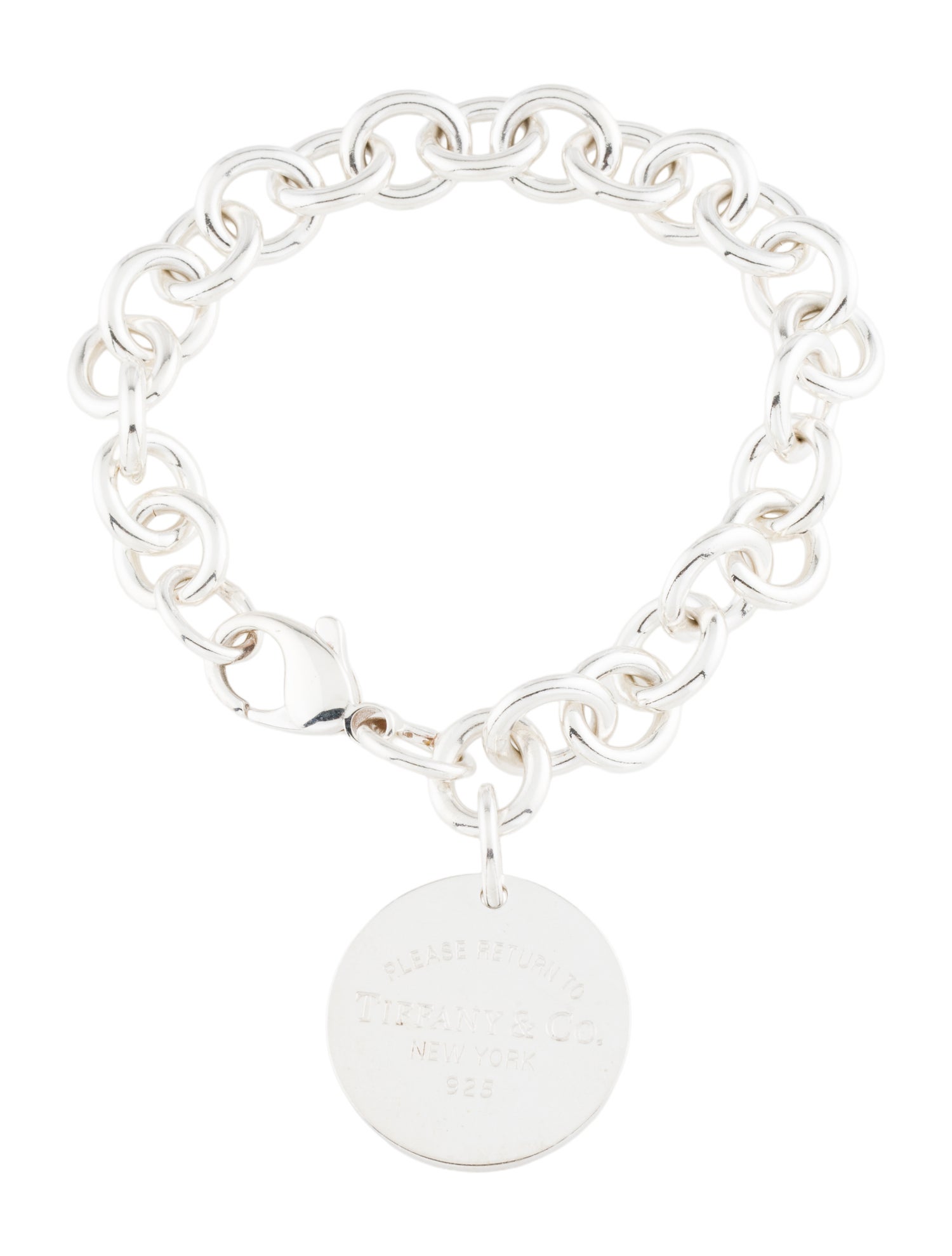Tiffany & Co. Round Tag Charm Bracelet
