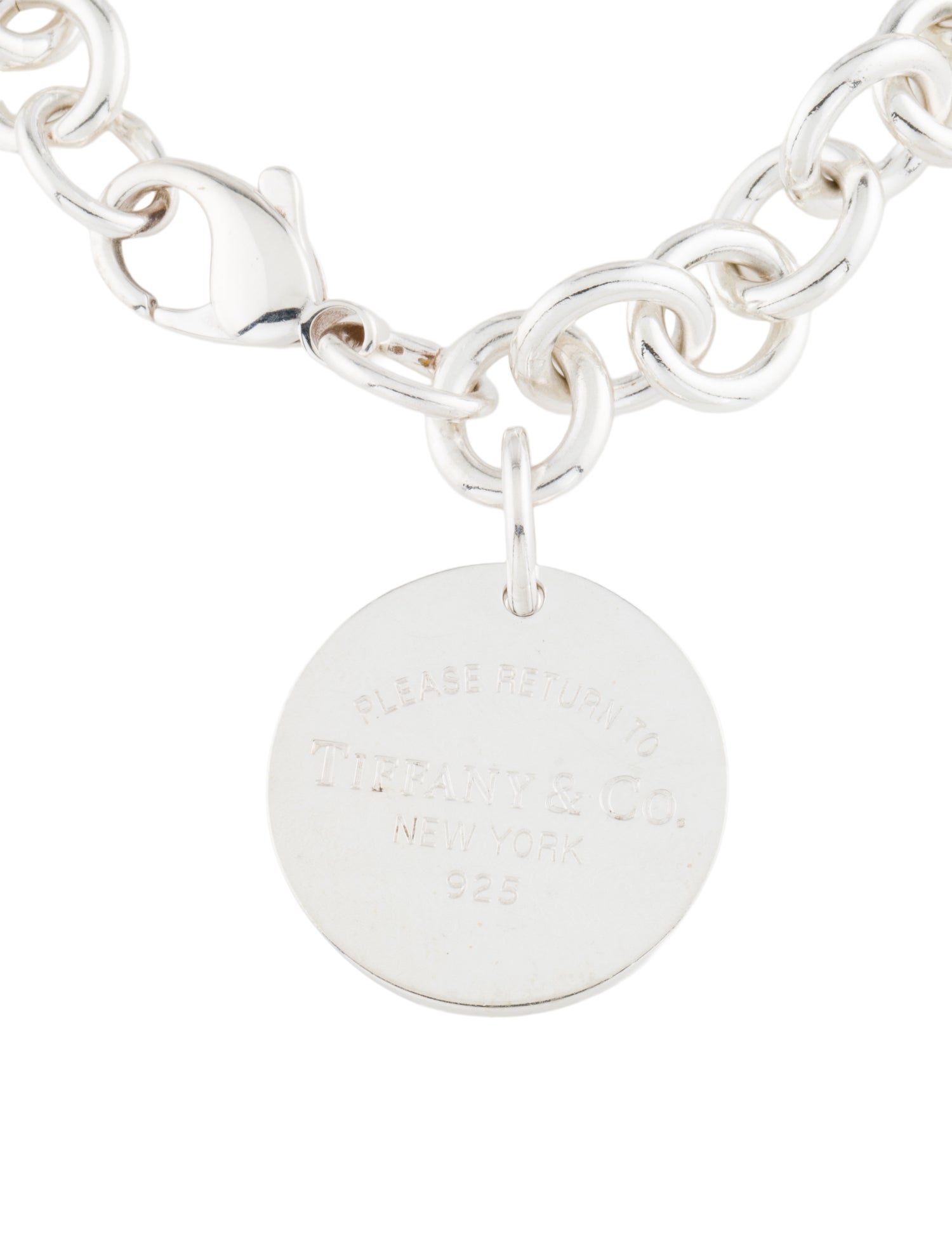 Tiffany & Co. Round Tag Charm Bracelet