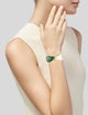 Tiffany & Co. 18K Nephrite Jade Hinged Cuff Bracelet