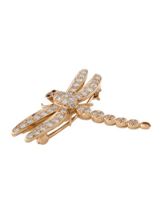 Tiffany & Co. 18K Diamond & Sapphire Dragonfly Brooch Set