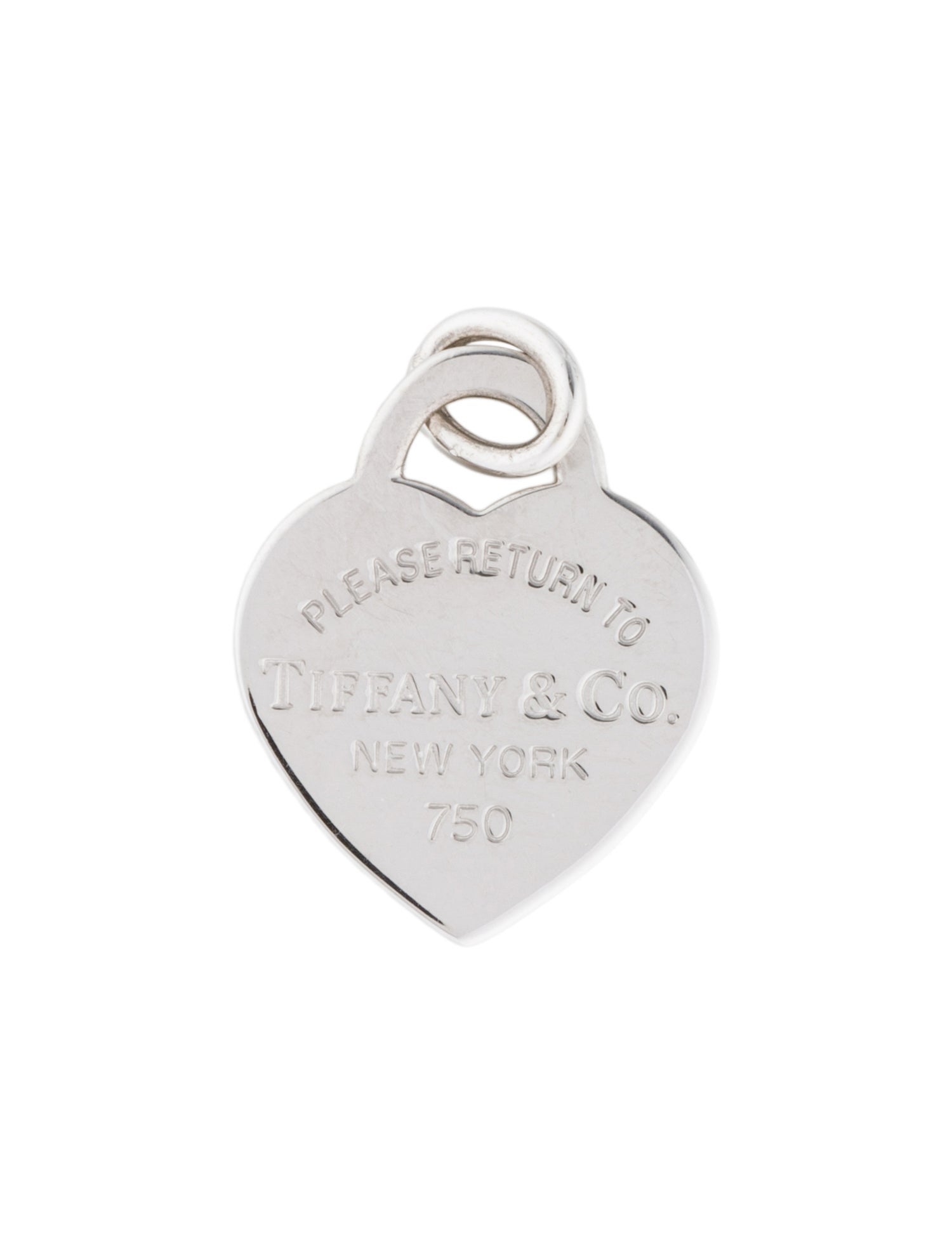 Tiffany & Co. 18K Heart Tag Charm Pendant