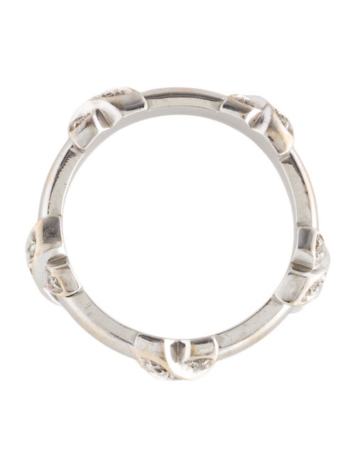 Tiffany & Co. 18K Diamond X Band Ring