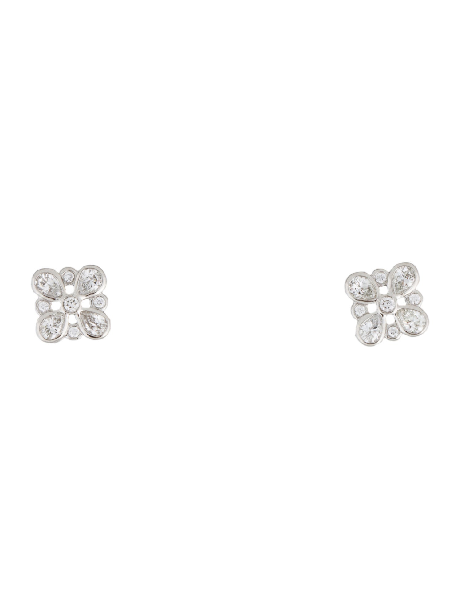 Tiffany & Co. Platinum Diamond Stud Earrings
