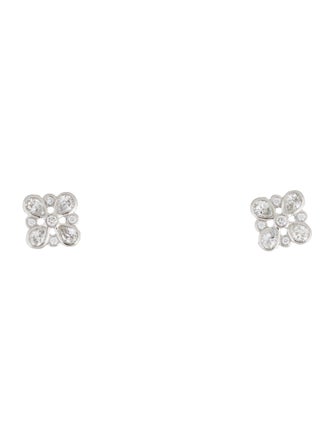 Tiffany & Co. Platinum Diamond Stud Earrings