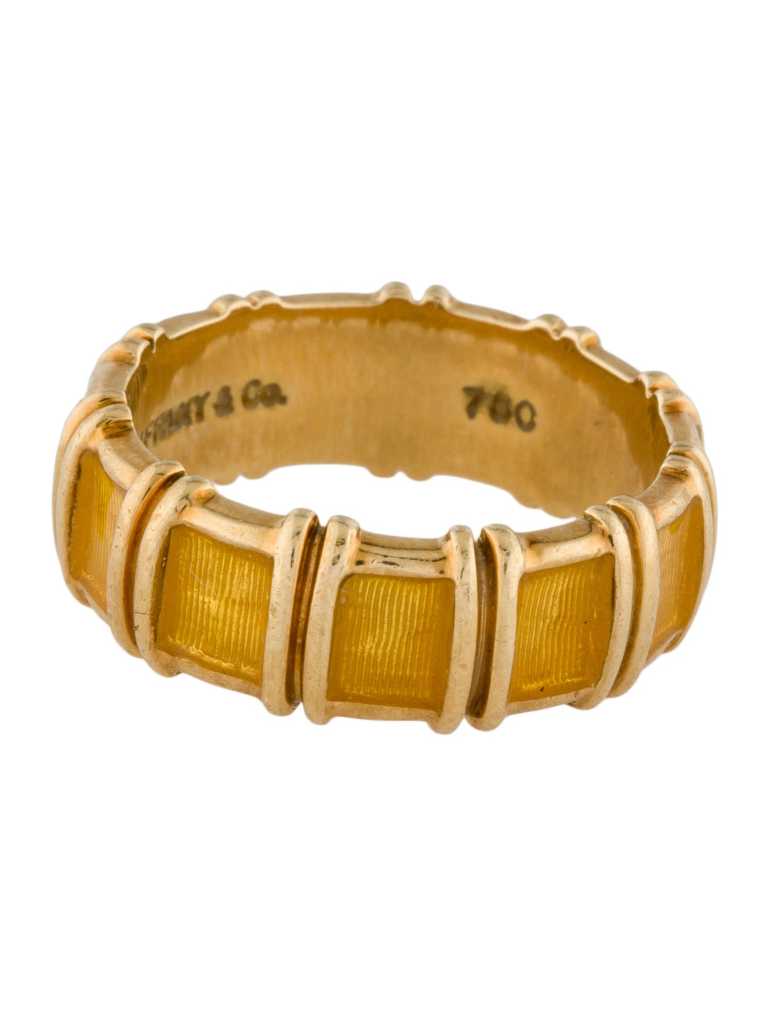 Tiffany & Co. Vintage 18K Enamel Band