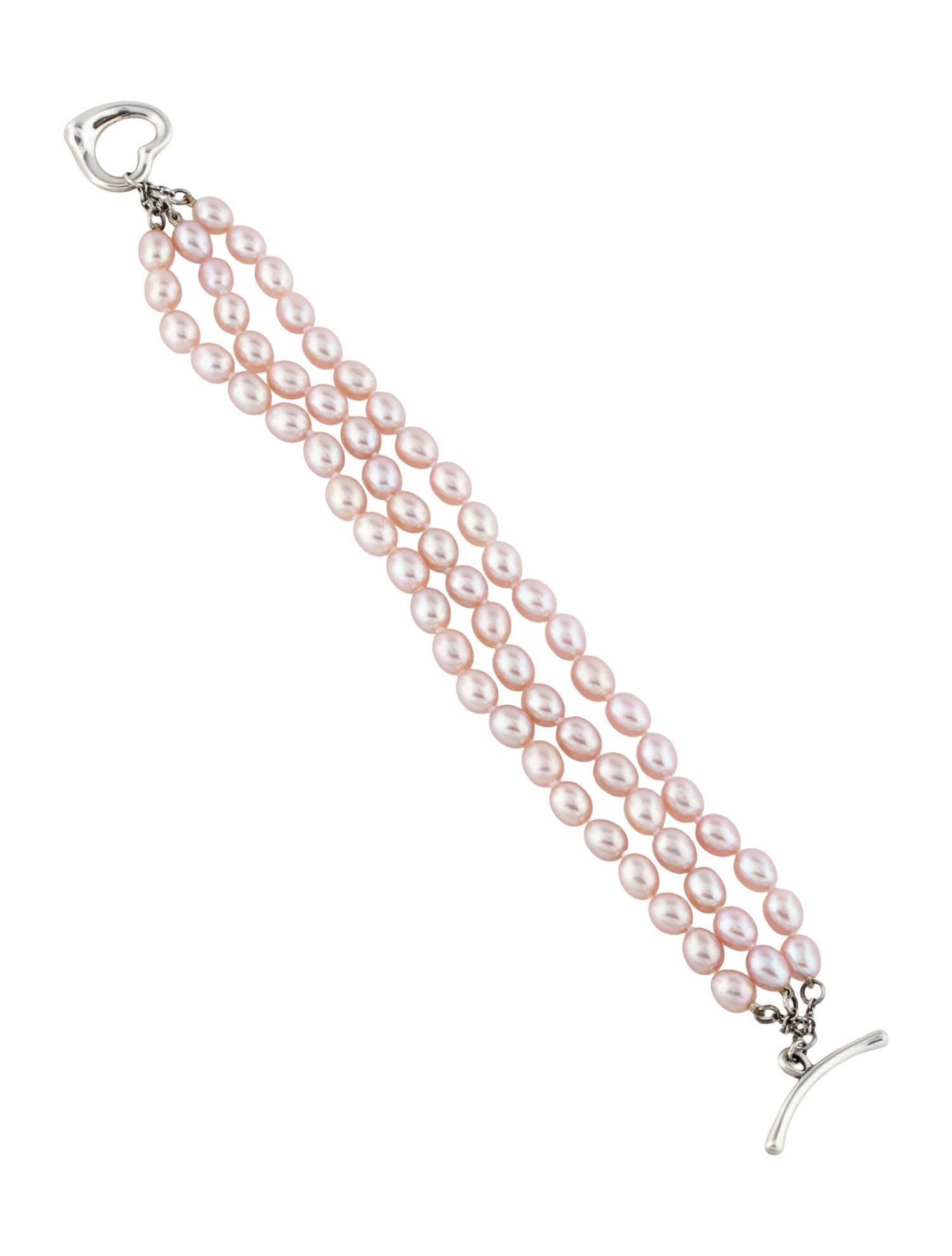 Tiffany & Co. Pearl Three-Row Bead Strand Bracelet