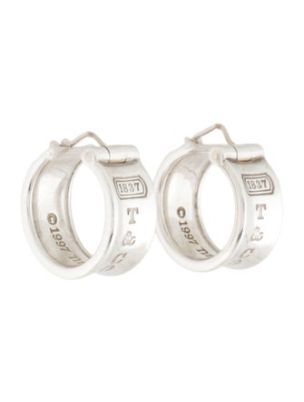 Tiffany & Co. 1837 Wide Huggie Earrings