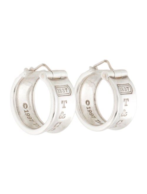 Tiffany & Co. 1837 Wide Huggie Earrings